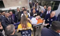 Dün kaza yapan Destici'nin kaza yaptığı aracı taşıyan çekici yandı!