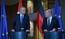 Cumhurbaşkanı Erdoğan ile görüşme sonrası Almanya Başbakanı Scholz...